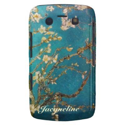 Foto árbol de almendra de Van Gogh con los flores Blackberry Bold Carcasa