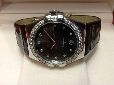 Foto - Reloj Watch Omega Constellation Diamonds Black - Con Caja Y Garant�a Nuevo