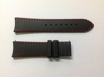 Foto - Strap Correa Vogard - 22 Mm - Caoutchouc - Black Red - Negra Roja - Nueva