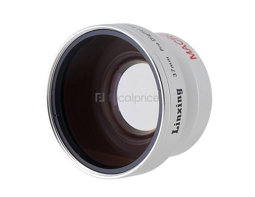 Foto 0.45 X 37 mm Multi-Coated lente gran angular adicional para mini DV y DVD (Plata)