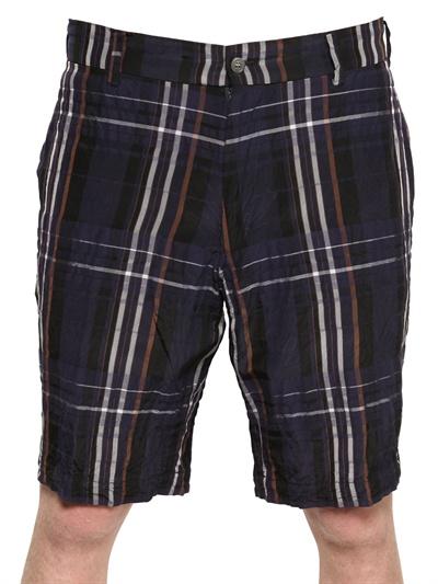 Foto 08 sircus shorts de algodón cupro a cuadros
