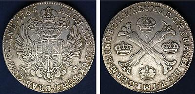 Foto 1 Silver Kronenthaler/plata. Austrian Netherlands/paises Bajos Austriacos. 1764