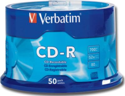 Foto 1 tarrina 50 unidades cd-r verbatim 700mb 52x 80min envio urgente desde españa