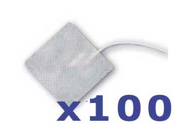 Foto 100 electrodos adhesivos y pregelados 48X48mm
