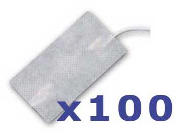 Foto 100 electrodos adhesivos y pregelados 50X90mm