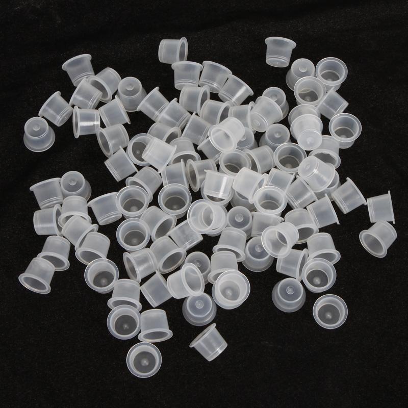 Foto 100 Pcs 18MM Large Tattoo Ink Cups