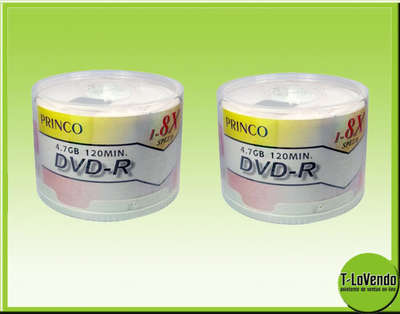 Foto 100 Unidades Dvd-r Princo 4.7 Gb 120 Min Originales Envio Urgente Espa�a Dvd