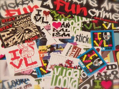Foto 100 Vidalooka Stickers - Street Art-graffiti Stickers- Vida Looka Pack