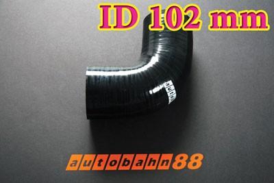 Foto 102mm 4 inch Silicone Elbow 90 Degree Hose Black - Autobahn88 ( ASHU03-90D102BK )