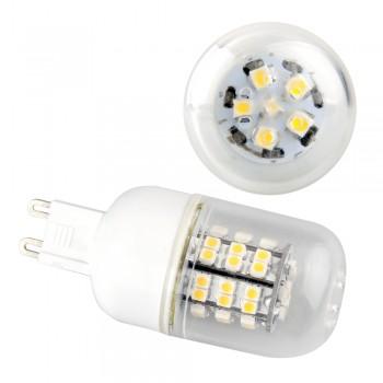 Foto 10x g9 230v bombilla 48 3528 smd led luz lámpara blanco cálido 3600k