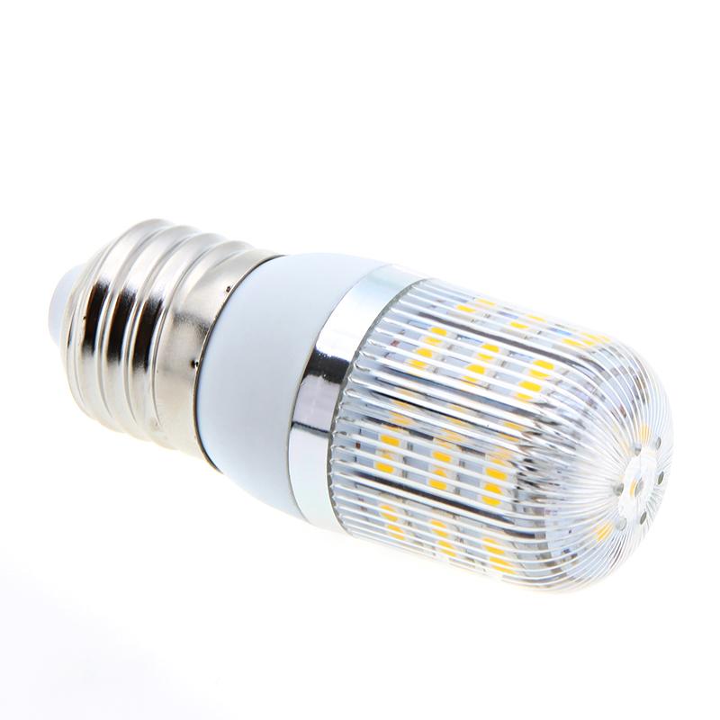Foto 110V E27 2.5W 48 3528 SMD LED Corn Light Bulb Lamp with Cover Warm Whi