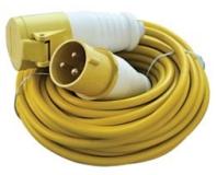 Foto 110V Yellow Industrial 3 Pin (2P+1E) 32A Extension Lead 1.5mm by 14M