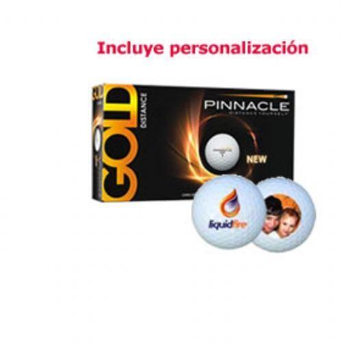 Foto 15 bolas de golf Pinnacle Gold Distance personalizadas