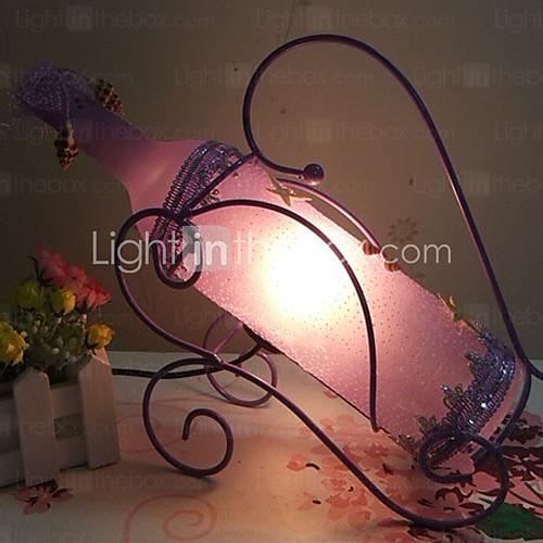 Foto 15W E14 Lámpara de mesa de estilo europeo en forma de botellas de vino