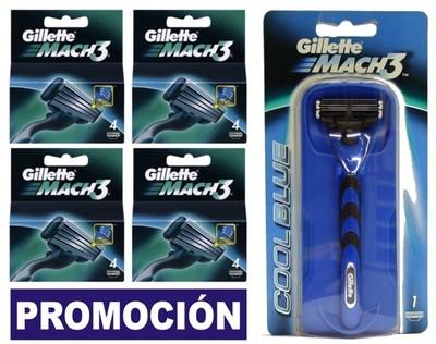 Foto 16+1 Cuchillas Gillette Mach3 + Maquinilla / Razor Gratis - Free