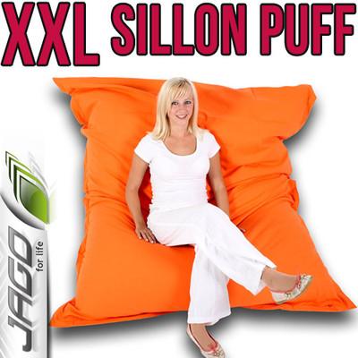 Foto 180x140 Cm 600l Puff Sillón Sofá Sillon Naranja Cojín Grande Gigante Puff Xxl