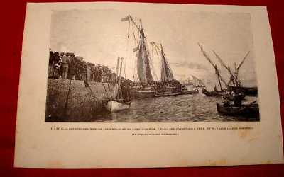 Foto 1895 Embarque De Batallón Para Cuba En Cadiz