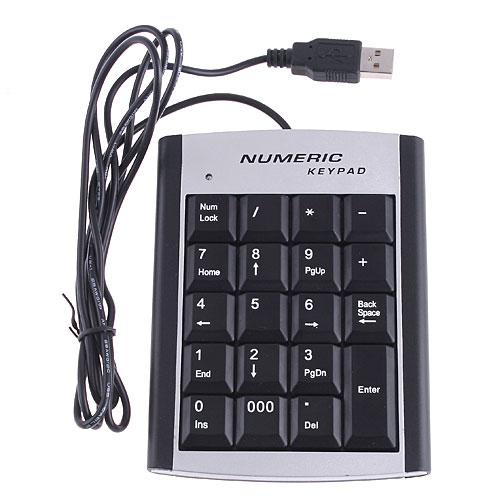 Foto 19 Keys Wired USB Number Numeric Keypad Keyboard