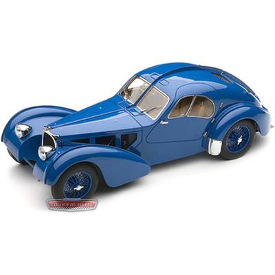 Foto 1938.- Bugatti 57 Sc Atlantic Blue With Spoked Wheels (autoart 70942) 1:18.