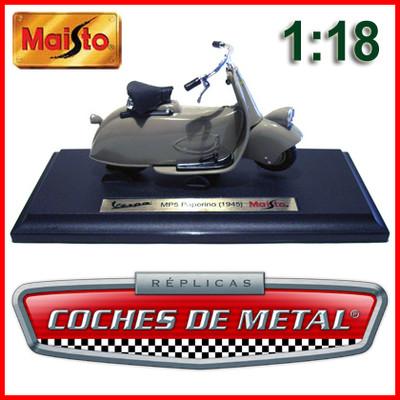Foto 1945.- Vespa Mp5 Paperino Gris (maisto 39540 45) Escala 1:18.