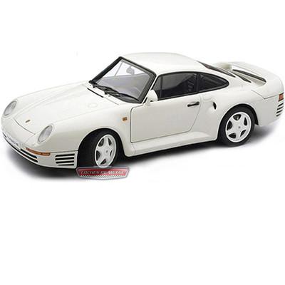 Foto 1986.- Porsche 959 Coupe Blanco Metalizado (autoart 78083) Escala 1:18.
