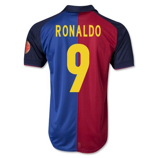 Foto 1999 Barcelona Centennial Home Shirt (Ronaldo 9)