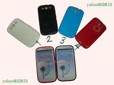 Foto 2 Funda Carcasa Movil Samsung Galaxy Siii S3 I9300  Gel Brillo Elige 2 Color