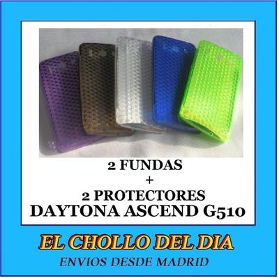 Foto 2 Fundas Gel + 2 Protectores Pantalla Huawei  G510 Daytona (a Elegir Color)
