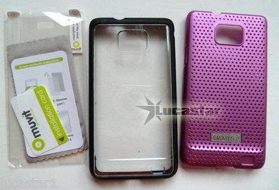 Foto 2 Fundas Samsung Galaxy S2 Anymode Rosa+bimat Muvit