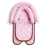 Foto 2-in-1 Head Support Reposacabezas Dos Piezas Rosa/Marrón de Sunshine Kids