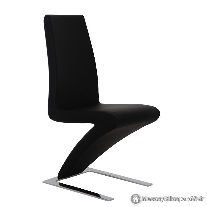 Foto 2 sillas de comedor mod silva c. negro