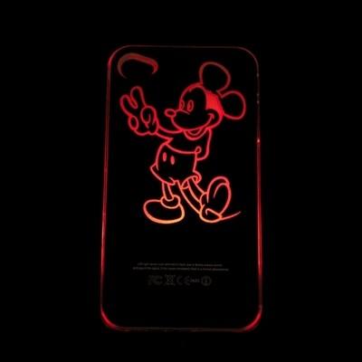 Foto 2 X Funda Carcasa Led Mikey Mouse + Calavera Iphone 4 / 6 Colores Pila Incluida