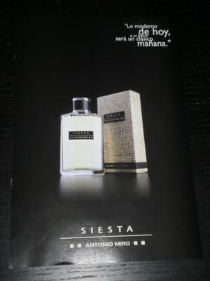 Foto 2001 - Antonio Miro - Siesta - Parfum -  Ad Publicite Anuncio- Spanish - 1833