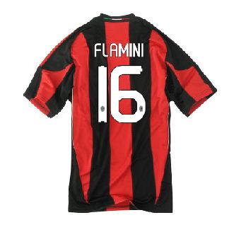 Foto 2010-11 AC Milan Home Shirt (Flamini 16)