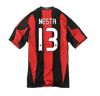 Foto 2010-11 AC Milan Home Shirt (Nesta 13)