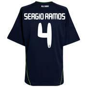 Foto 2010-11 Real Madrid Away Shirt (Sergio Ramos 4)