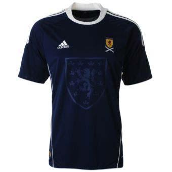 Foto 2010-11 Scotland Adidas Home Football Shirt (Kids)
