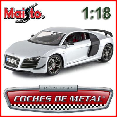 Foto 2010.- Audi R8 Gt Gris Metalizado (maisto 36190s) Escala 1:18.