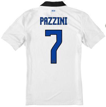 Foto 2011-12 Inter Milan Nike Away Shirt (Pazzini 7)