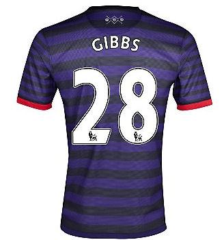 Foto 2012-13 Arsenal Nike Away Shirt (Gibbs 28) - Kids