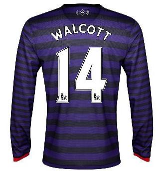 Foto 2012-13 Arsenal Nike Long Sleeve Away Shirt (Walcott 14) - Kids