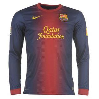 Foto 2012-13 Barcelona Home Long Sleeve Football Shirt