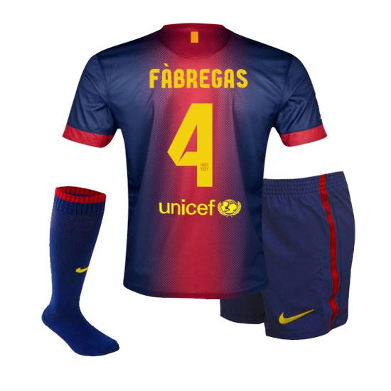 Foto 2012-13 Barcelona Home Mini Kit (Fabregas 4)