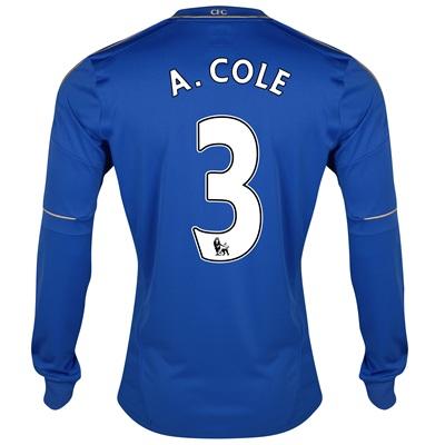 Foto 2012-13 Chelsea Long Sleeve Home Shirt (A.Cole 3) - Kids