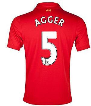 Foto 2012-13 Liverpool Home Shirt (Agger 5) - Kids
