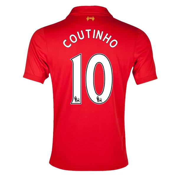 Foto 2012-13 Liverpool Home Shirt (Coutinho 10) - Kids