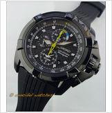 Foto 2012 seiko velatura black pvd snae17p1 alarm chronograph. carbon fiber dial