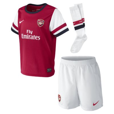 Foto 2012/13 Arsenal Football Club Replica Conjunto de fútbol - Chicos pequeños (3 a 8 años) - Rojo/Blanco - XL