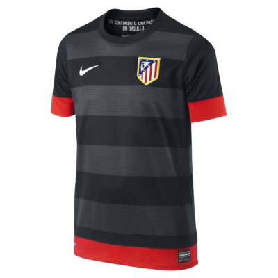 Foto 2012/13 Atlético de Madrid Replica Short-Sleeve Camiseta de fútbol - Chicos (8 a 15 años) - Negro - M