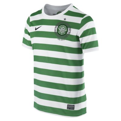 Foto 2012/13 Celtic FC Replica Short-Sleeve Camiseta de fútbol - Chicos (8 a 15 años) - Verde/Blanco - L